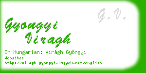 gyongyi viragh business card